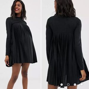 ASOS DESIGN Maternity pleated smock dress-4 NWT